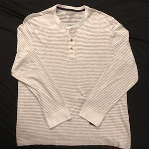 striped henley tee